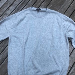 Uniqlo Men's 100% Supima Cotton Sweater, Light Grey, XS